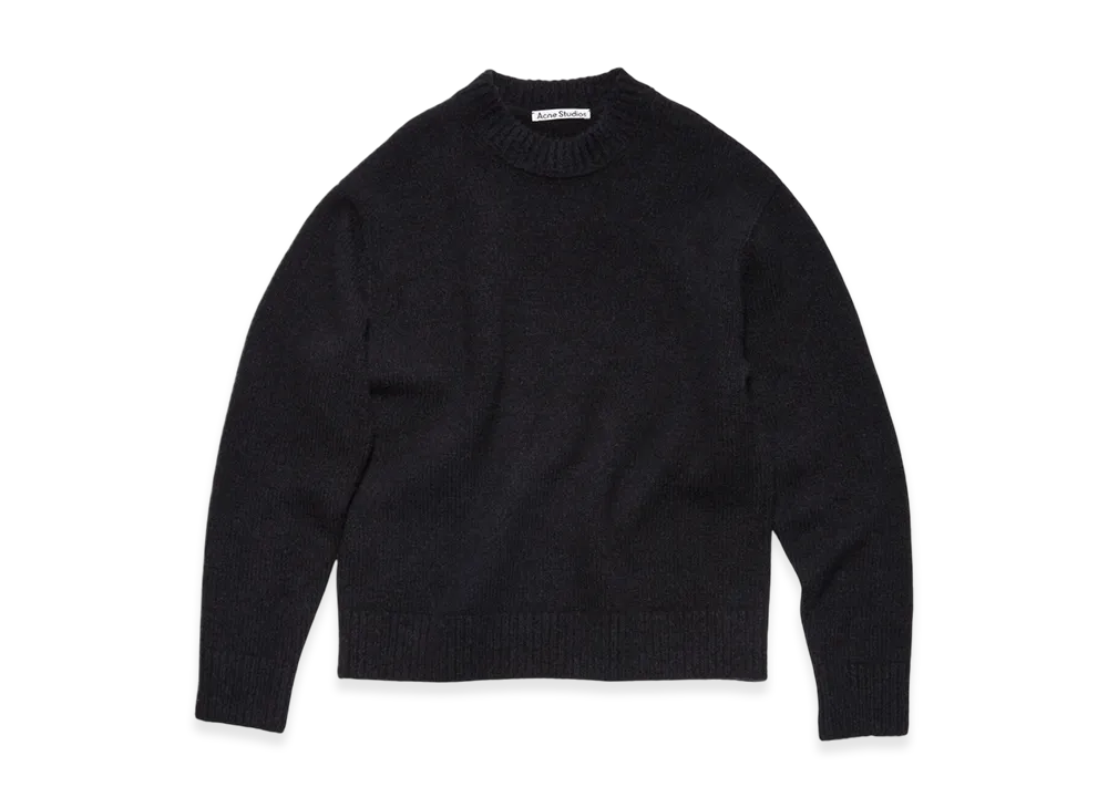 Acne Studios Wool Blend Crew Neck Jumper "Black"