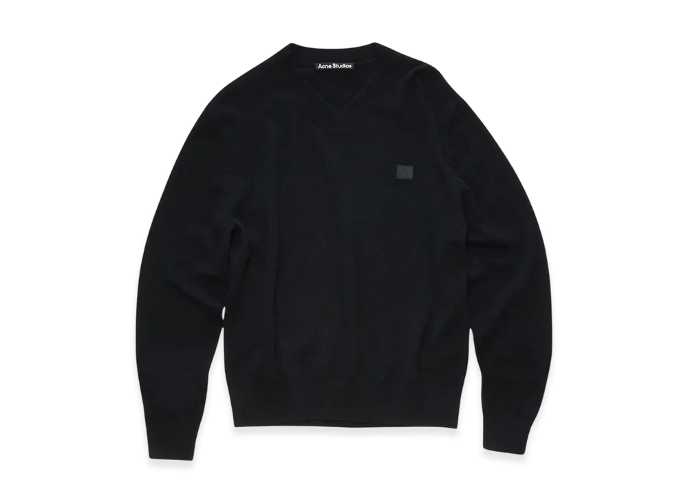 Acne Studios Wool V-Neck Sweater "Black"