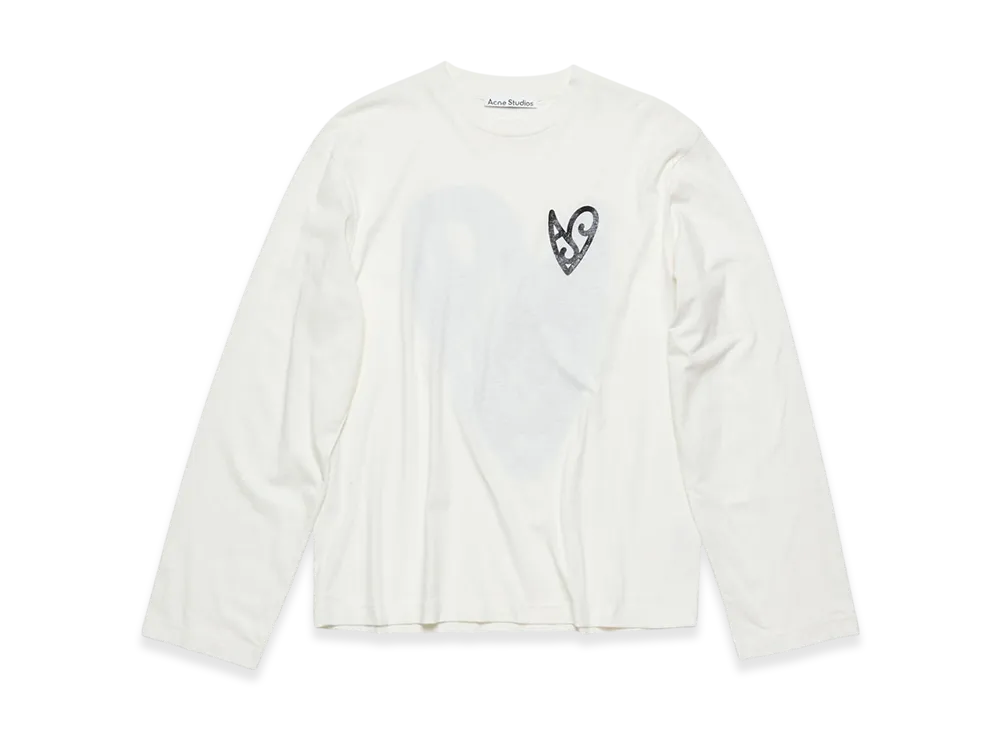 Acne Studios Logo T-Shirt Relaxed Fit "Optic White"
