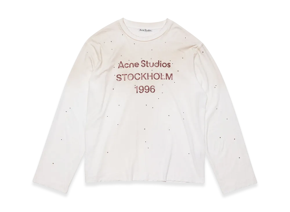 Acne Studios Logo T-Shirt Relaxed Fit "Dusty White"