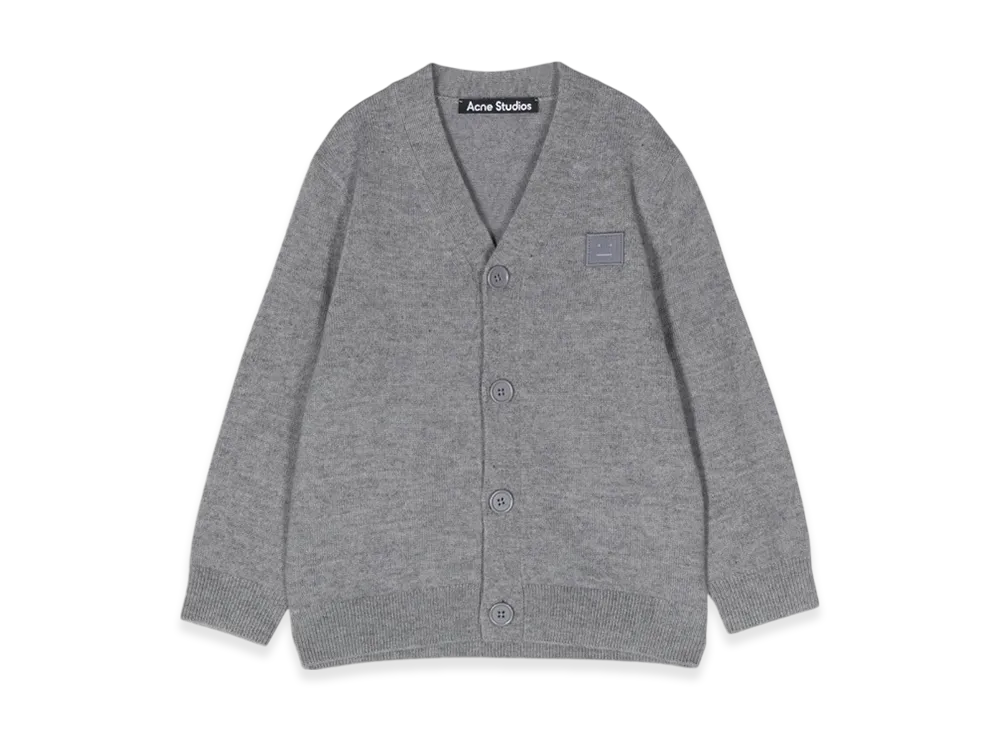 Acne Studios Kids Wool Cardigan "Grey Melange"