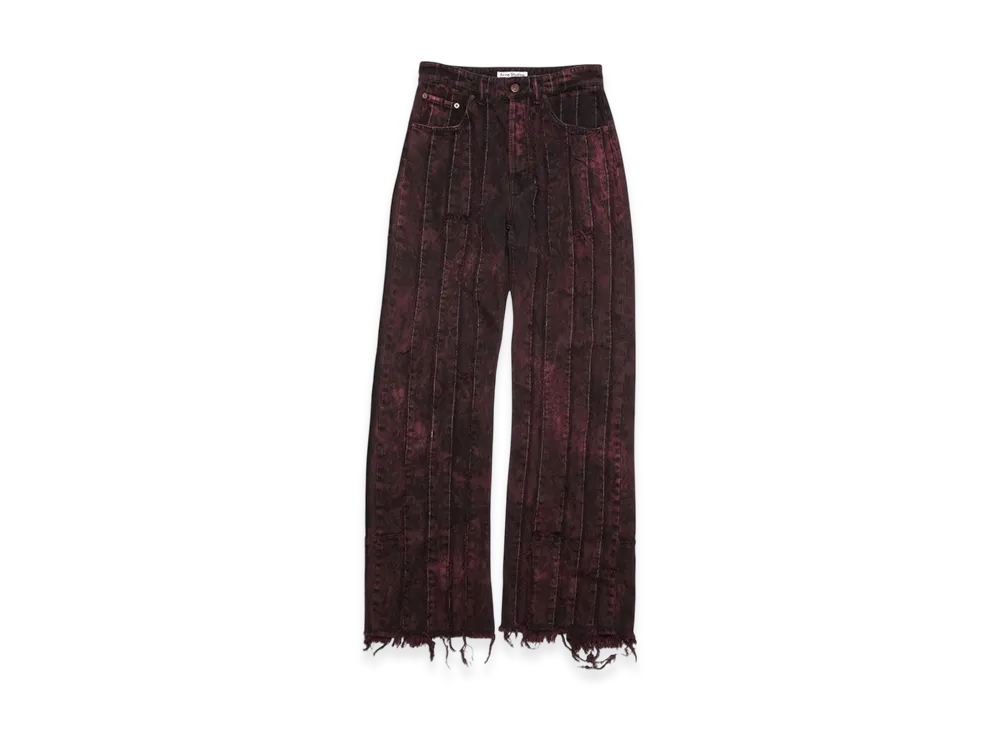 Acne Studios Loose Fit Jeans - 2021F "Black/Wine Red"
