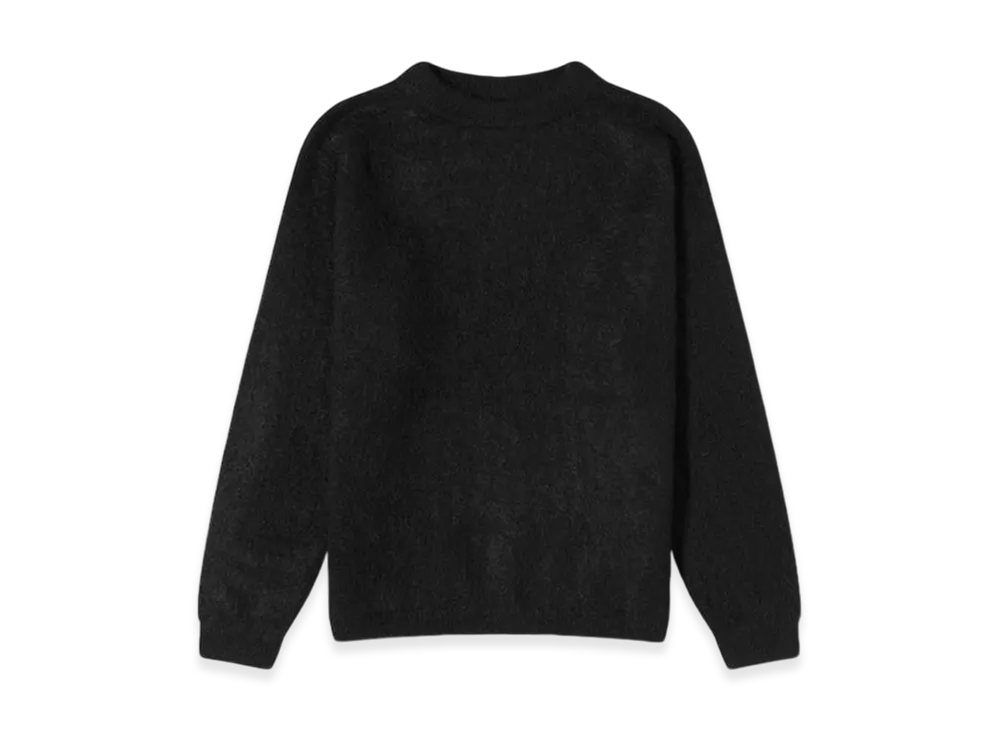 Acne Studios Crew Neck Wool Mohair Jumper "Black"