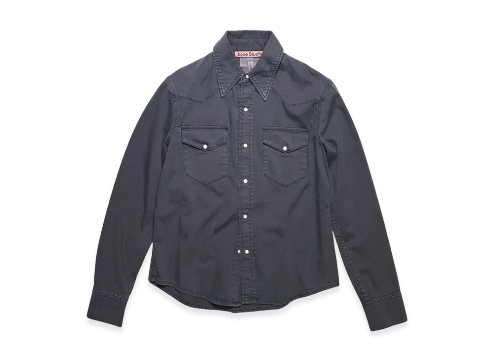 Acne Studios Denim Buttonup Shirt "Dark Grey"