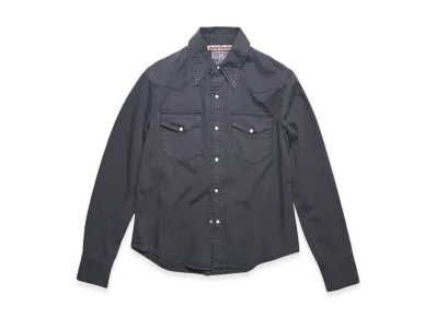 Acne Studios Denim Buttonup Shirt "Dark Grey"