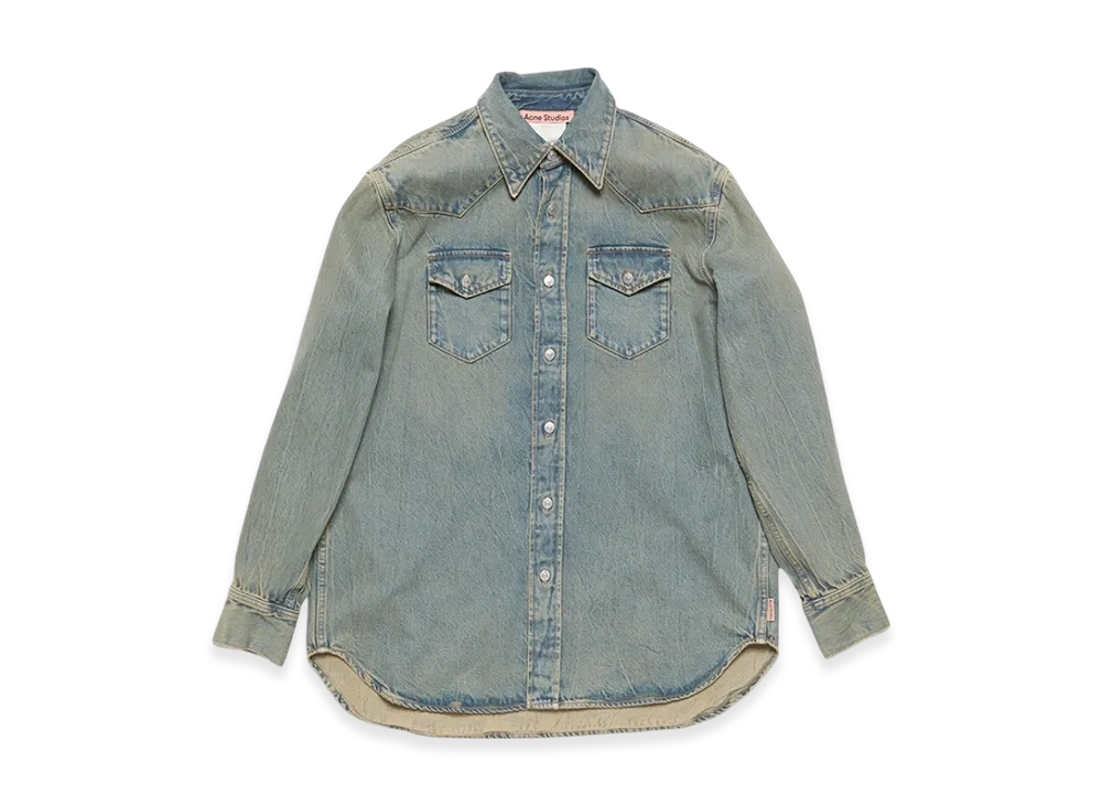 Acne Studios Denim Shirt Relaxed Fit "Blue/Beige"