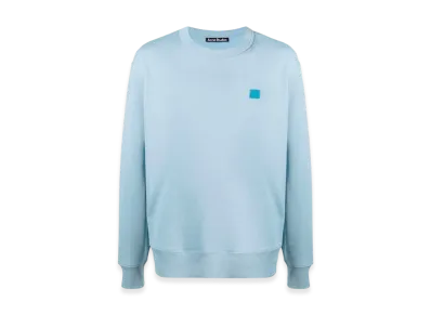 Acne Studios Fairah Face Crewneck Sweatshirt "Powder Blue"