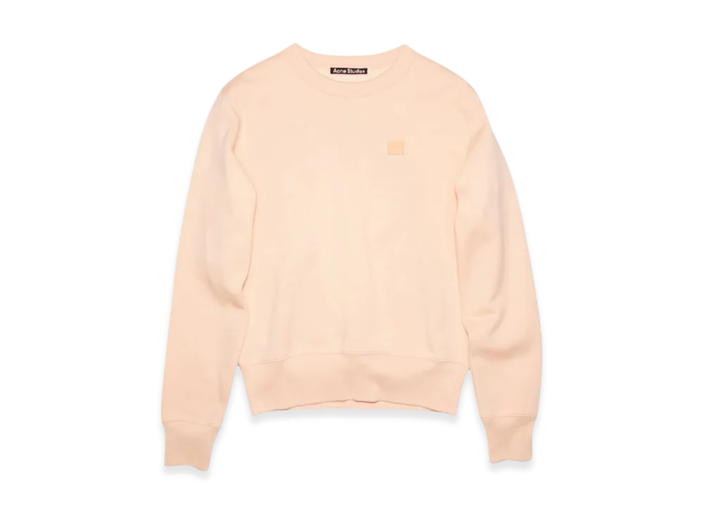 Acne Studios Fairah Face Crewneck Sweatshirt "Powder Pink"