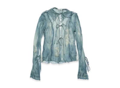 Acne Studios Print Blouse "Denim Blue"