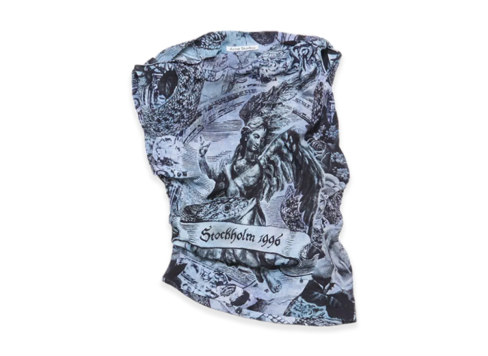 Acne Studios Printed Blouse "Multi Grey"