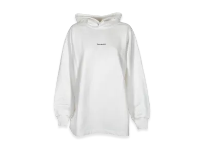 Acne Studios Logo Print Hooded Sweatshirt "Optic White"