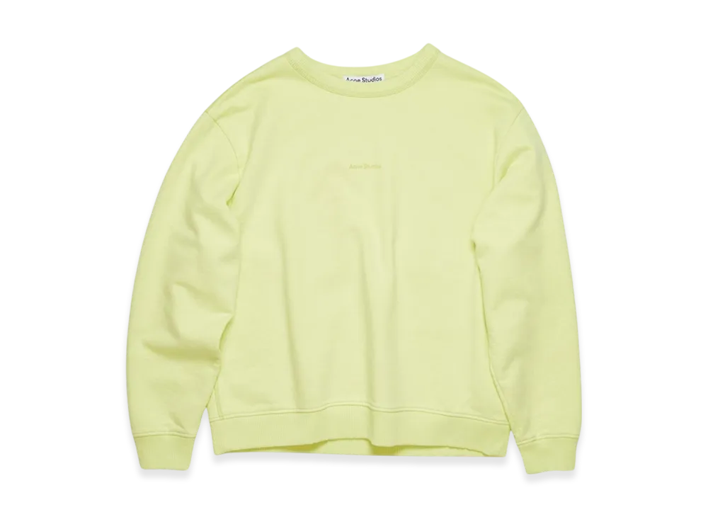 Acne Studios Stamp Logo Sweatshirt "Lemon Yellow"