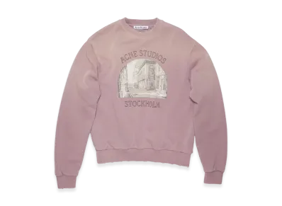 Acne Studios Printed Sweater "Dusty Purple"