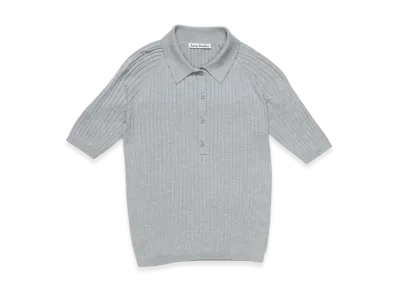 Acne Studios Polo Silk T-Shirt "Grey"