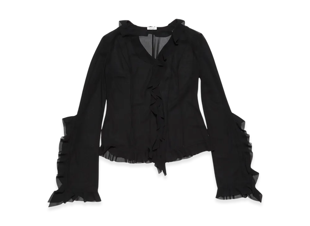 Acne Studios Ruffle Blouse "Black"
