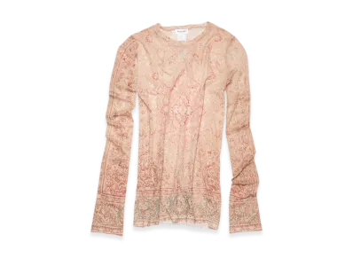 Acne Studios Seamless Printed Top "Peach Orange"