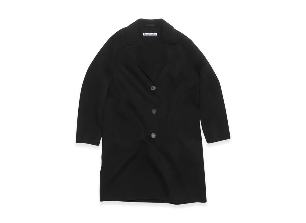 Acne Studios Single Breasted Wool Coat "Black"