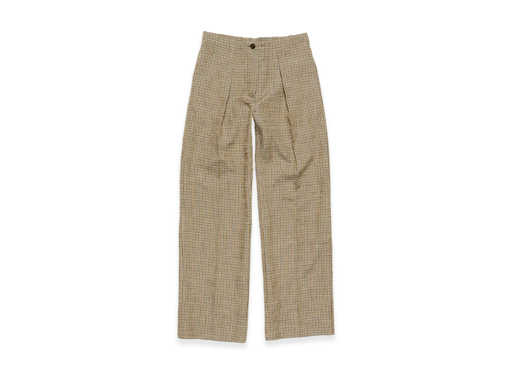 Acne Studios Tailored Linen Blend Trousers "Multi Brown"