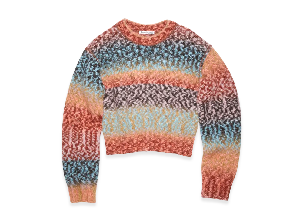 Acne Studios Wool Blend Jumper "Brown Blue/Multi"