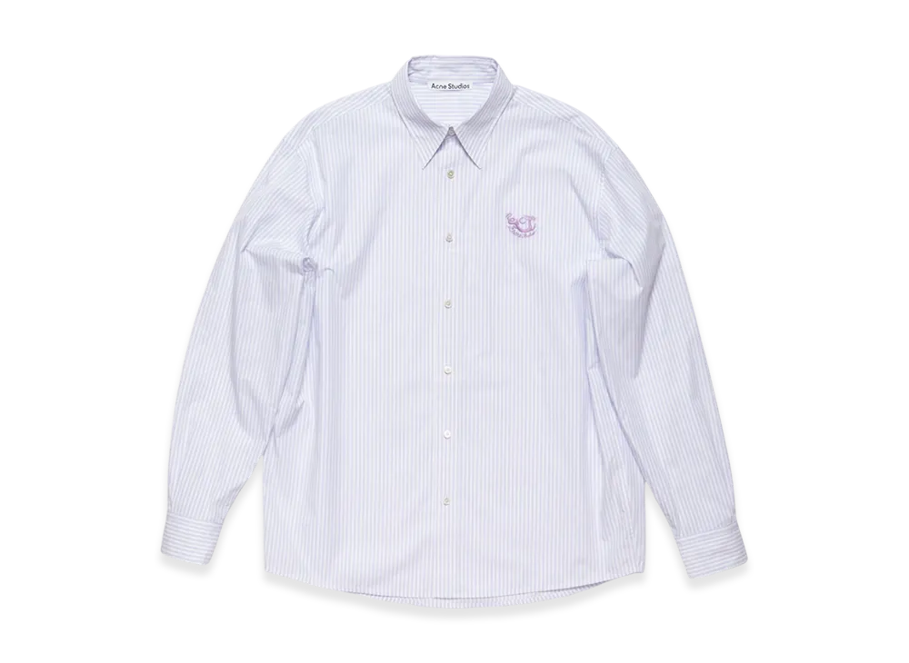 Acne Studios Button-Up Shirt "Lilac/White"