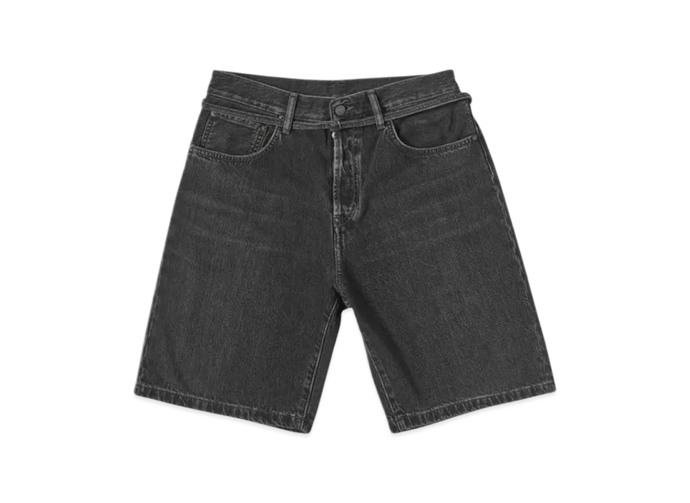 Acne Studios Belted Denim Shorts "Black"