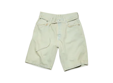 Acne Studios Loose Fit Denim Shorts "Pale Yellow/Pale Blue"