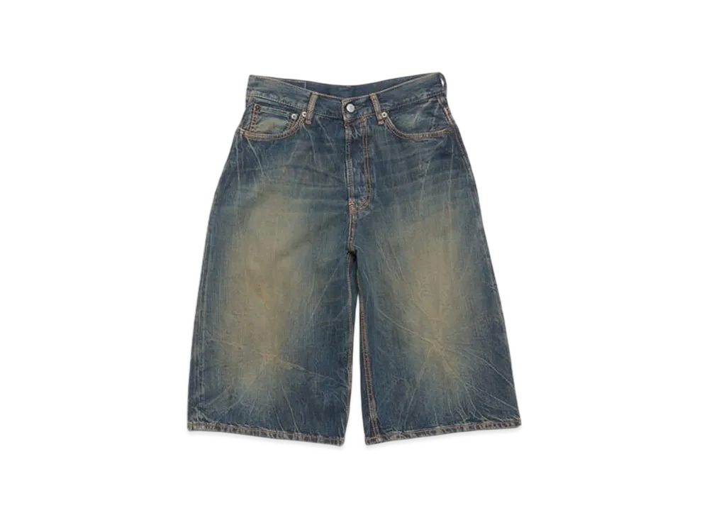 Acne Studios Loose Fit Denim Shorts "Dark Blue"