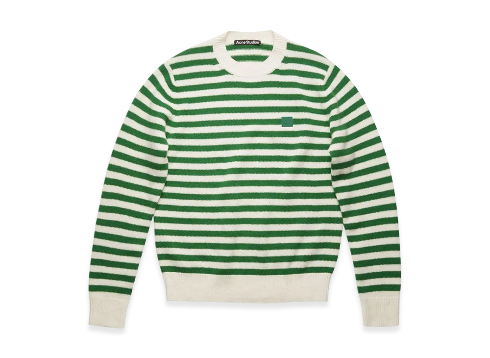 Acne Studios Breton Stripe Sweater "GREEN/WHITE"