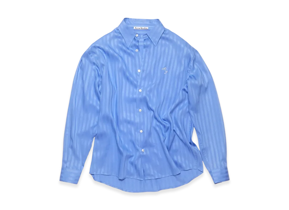 Acne Studios Button-Up Stripe Shirt "Cornflower Blue"