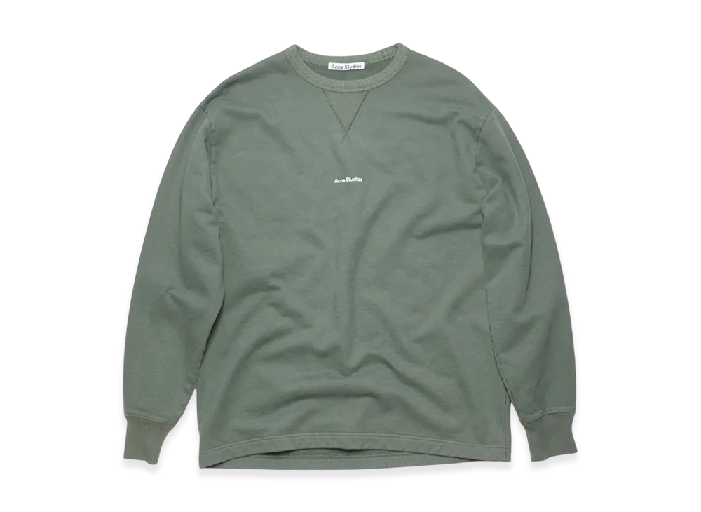 Acne Studios Stamp Logo Sweatshirt "Cedar Green"