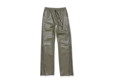 Acne Studios Leather Trousers "Dusty Green"