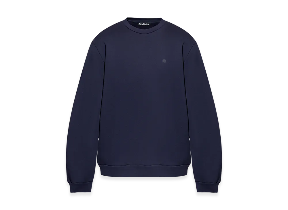 Acne Studios Crew Neck Fleece Sweatshirt "Navy Blue"