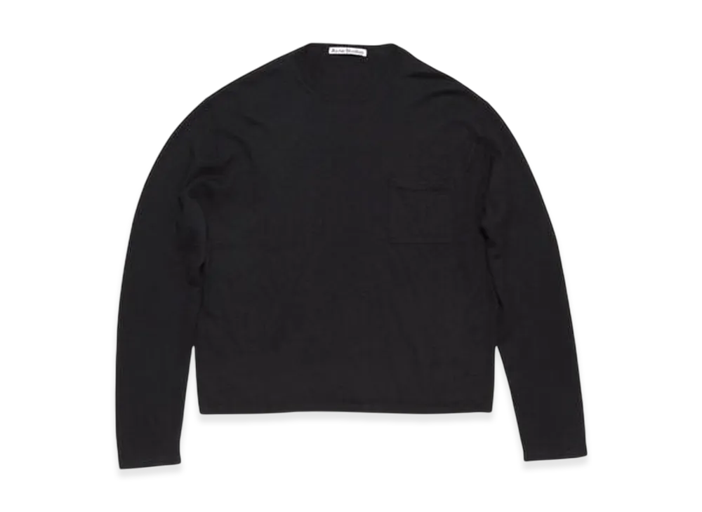 Acne Studios Crew Neck Jumper Cashmere "Black"