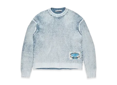 Acne Studios Crew Neck Jumper "Denim Blue/White"