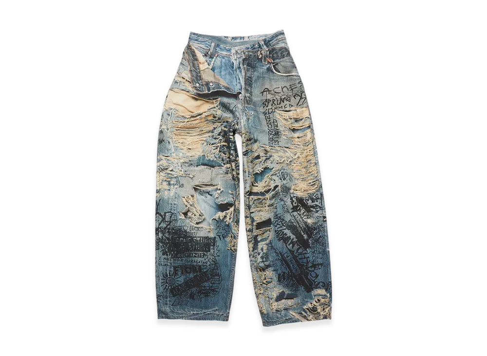 Acne Studios Super Baggy Fit Jeans 2023 "Mid Blue"