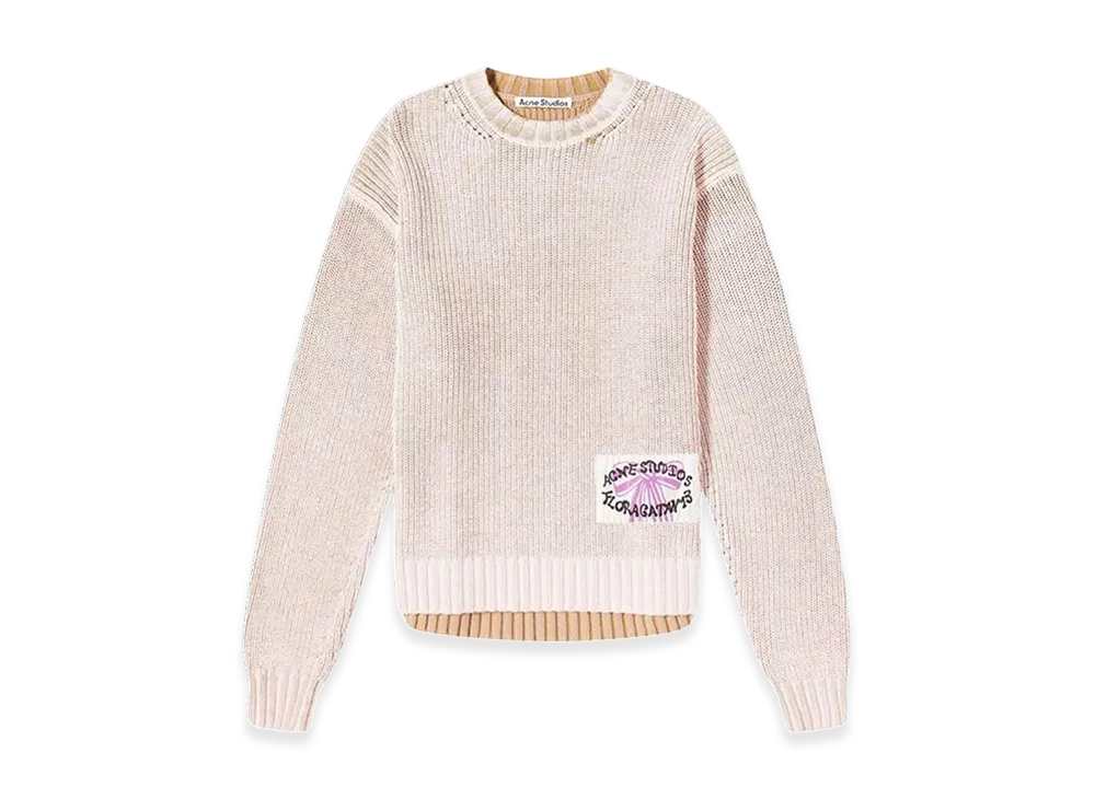 Acne Studios Crewneck Jumper "Pale Pink/Vintage Beige"