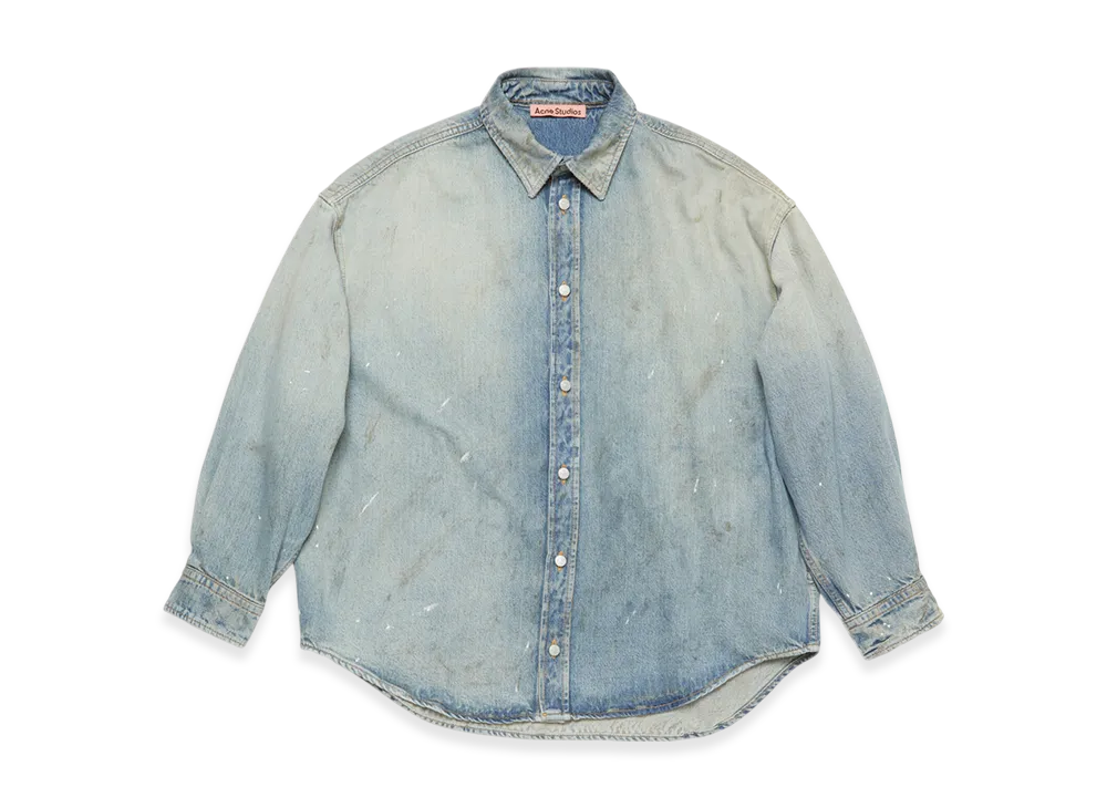 Acne Studios Denim Button Up Shirt "Light Blue"