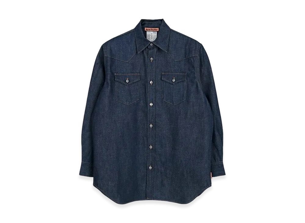 Acne Studios Denim Button-Up Shirt "Blue"