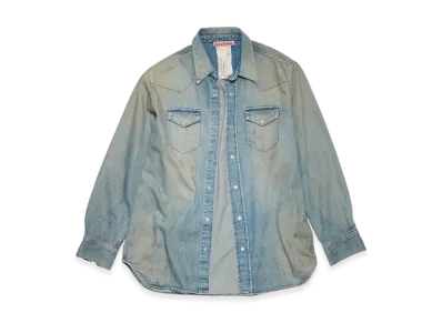 Acne Studios Denim Button-Up Shirt "Mid Blue"