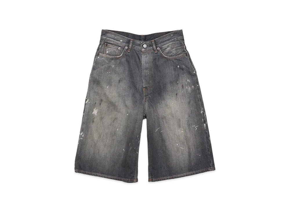 Acne Studios Denim Shorts Loose Fit "Black"