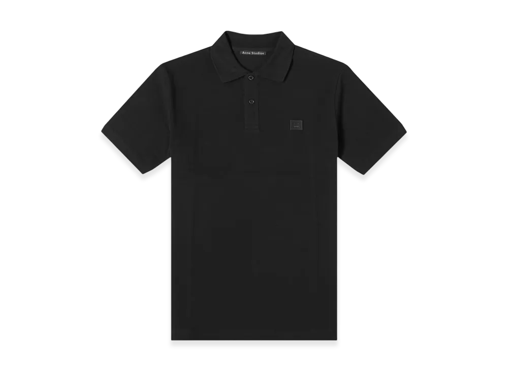 Acne Studios Elton Face Polo "Black"