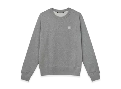 Acne Studios Face Crewneck Sweatshirt "Light Grey Melange"
