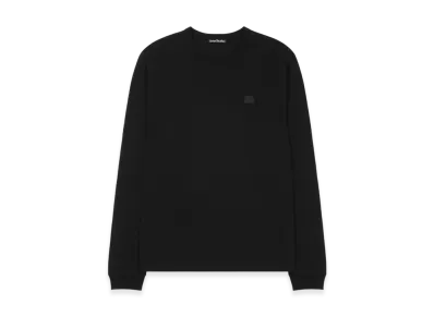 Acne Studios Face Patch Long Sleeve T-Shirt "Black"