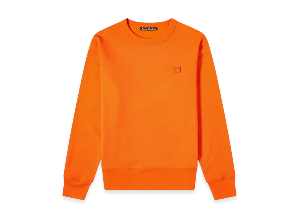 Acne Studios Fairview Face Crewneck Sweatshirt "Dark Orange"