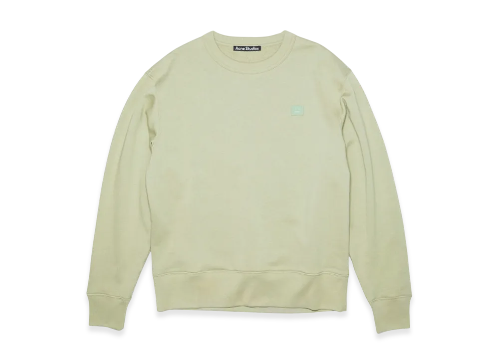 Acne Studios Fairview Face Crewneck Sweatshirt "Eucalyptus Green"
