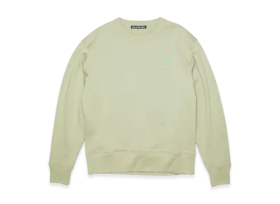 Acne Studios Fairview Face Crewneck Sweatshirt "Eucalyptus Green"