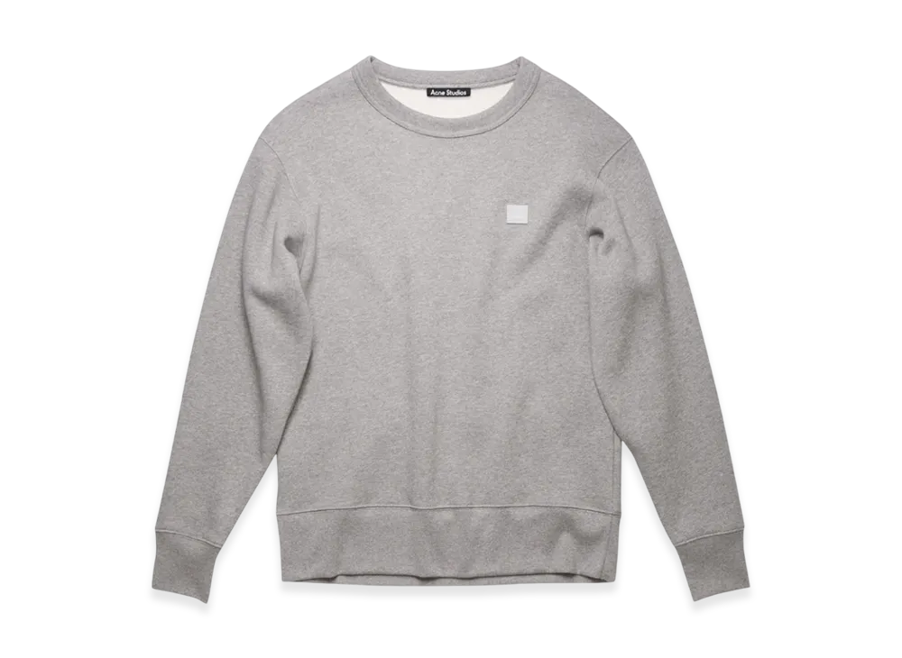 Acne Studios Fairview Face Crewneck Sweatshirt "Light Grey Melange"