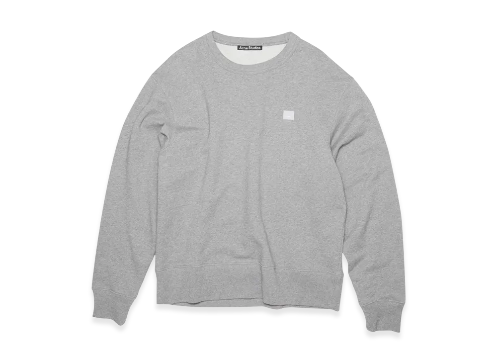 Acne Studios Fairview Face Crewneck Sweatshirt "Light Grey Melange"