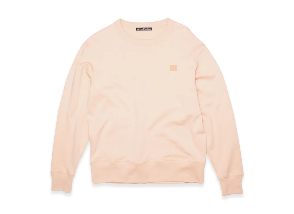 Acne Studios Fairview Face Crewneck Sweatshirt "Powder Pink"