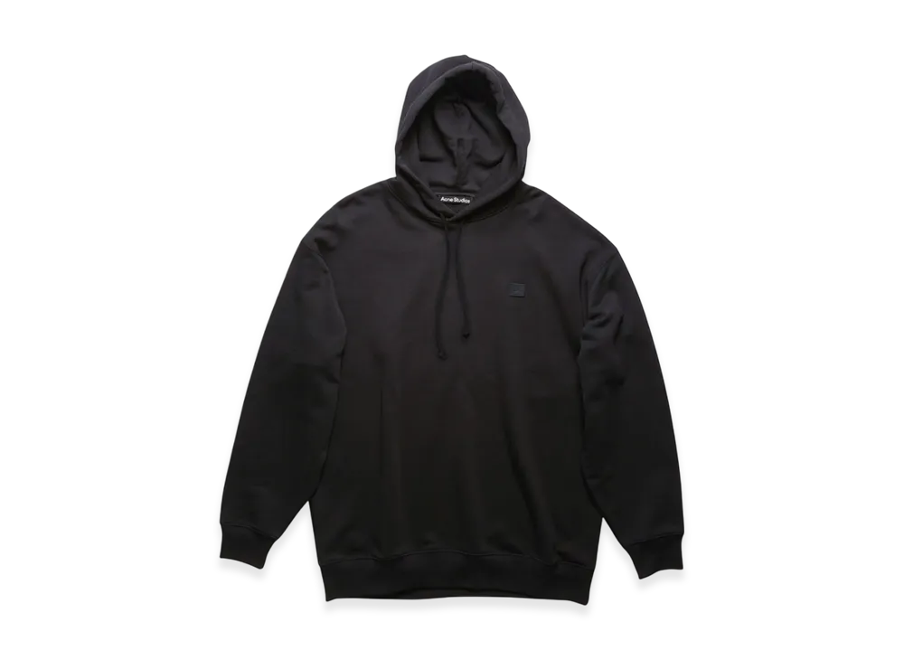 Acne Studios Farrin Face Oversized Hooded Sweatshirt "Black"